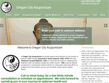 Tablet Screenshot of oregoncityacupuncture.com